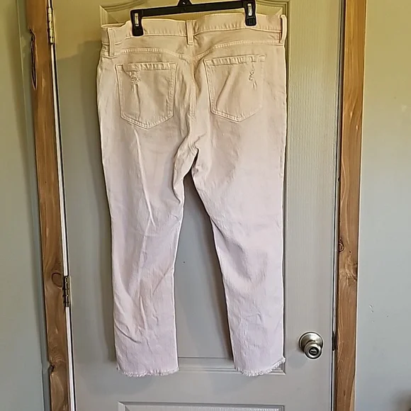 LOFT Pink boyfriend Jeans size 32/14 - Picture 2 of 4